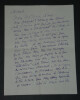 Gus BOFA - LETTRE AUTOGRAPHE SIGN&Eacute;E "Ch&egrave;re madame amie", 3 pages. Gus BOFA