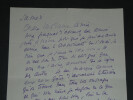 Gus BOFA - LETTRE AUTOGRAPHE SIGN&Eacute;E "Ch&egrave;re madame amie", 3 pages. Gus BOFA