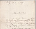 Louis d'AURELLE DE PALADINES Lettre autographe sign&eacute;e 1857 au G&eacute;n&eacute;ral Division. Louis d'AURELLE DE PALADINES
