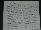 Gus BOFA - LETTRE AUTOGRAPHE SIGN&Eacute;E "Ma ch&egrave;re amie", 3 pages. Gus BOFA