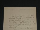 Pascal Dagnan Bouveret Peintre- LETTRE AUTOGRAPHE SIGN&Eacute;E &agrave; M Royer, Ormoy, 1893. Pascal DAGNAN-BOUVERET