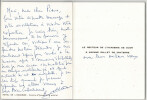 Hubert Gallet de Santerre Lettre autographe sign&eacute;e &agrave; Pierre Lecuire, 1 pages. Hubert GALLET DE SANTERRE