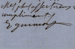 Esther Guimont - Lettre autographe sign&eacute;e - Courtisane Guizot, Hugo... - 1860. Esther GUIMONT
