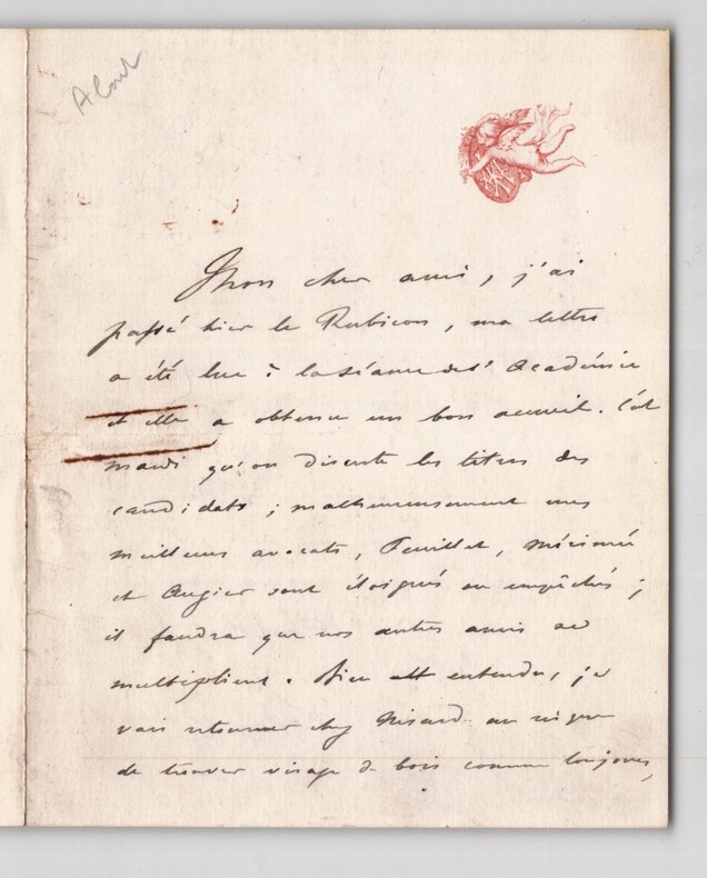 Edmond About - LETTRE AUTOGRAPHE SIGN&Eacute;E. Edmond About