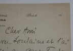 PINCHON Joseph - LETTRE AUTOGRAPHE SIGN&Eacute;E, TH&Eacute;&Acirc;TRE NATIONAL OP&Eacute;RA, &Agrave; Louis ROBIN. Joseph PINCHON