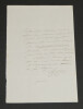 Louise COLET- LETTRE AUTOGRAPHE SIGN&Eacute;E. Louise COLET