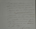 Louise COLET- LETTRE AUTOGRAPHE SIGN&Eacute;E. Louise COLET