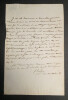 Fromental HAL&Eacute;VY - LETTRE AUTOGRAPHE SIGN&Eacute;E - Paris. Fromental HAL&Eacute;VY
