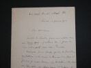 Henri de NOUSSANNE, Journaliste - LETTRE AUTOGRAPHE SIGN&Eacute;E, Londres, 1902. Henri de NOUSSANNE