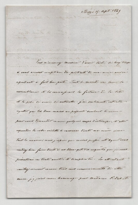 Pierre Simon de Dreux-Br&eacute;z&eacute; - pr&eacute;lat et &eacute;v&ecirc;que - Lettre autographe sign&eacute;e - 1849. Pierre Simon de Dreux-Br&eacute;z&eacute;