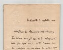 Albert L&eacute;on Marie Le Nordez &Eacute;v&ecirc;que - Lettre autographe sign&eacute;e - 1909. Albert L&eacute;on Marie Le Nordez
