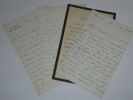 Hortense FLOQUET - 3 LETTRES AUTOGRAPHES SIGN&Eacute;ES + 1 LAS D'UN D&Eacute;PUT&Eacute; - 1888. Hortense FLOQUET