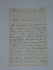 Hortense FLOQUET - 3 LETTRES AUTOGRAPHES SIGN&Eacute;ES + 1 LAS D'UN D&Eacute;PUT&Eacute; - 1888. Hortense FLOQUET