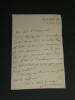 George Alexander Osborne - LETTRE AUTOGRAPHE SIGN&Eacute;E piano  Vidal et Franchomme. George Alexander OSBORNE