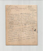 Alcanter de Brahm - Manuscrit autographe sign&eacute; de 16 pages Soci&eacute;t&eacute; des Artistes. Alcanter de Brahm