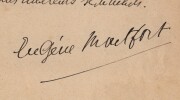 Eug&egrave;ne Montfort - Lettre autographe sign&eacute;e &agrave; Mr Descaves - 1902. Eug&egrave;ne MONTFORT