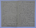 Louise READ - LETTRE AUTOGRAPHE SIGN&Eacute;E DE 4 PAGES, DEUIL, 1903. Louise READ