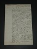 Brunet de l'Argenti&egrave;re, Manuscrit "suret&eacute; et d&eacute;fense des Fronti&egrave;res"  1746, 3p.. Brunet de l'Argenti&egrave;re