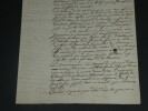 Brunet de l'Argenti&egrave;re, Manuscrit "suret&eacute; et d&eacute;fense des Fronti&egrave;res"  1746, 3p.. Brunet de l'Argenti&egrave;re