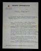 ASSOCIATION FRANCE-YOUGOSLAVIE TAPUSCRIT A M.RISTITCH SUR LE COUP D'ETAT DE 1941. Association France-Yougoslavie