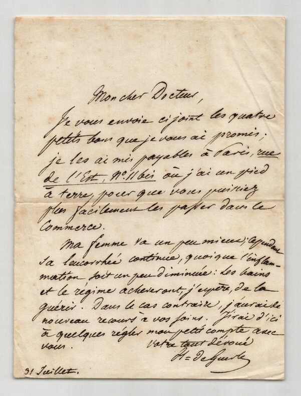 Charles H&eacute;guin de Guerle - Professeur et latiniste - Lettre autographe sign&eacute;e. Charles H&eacute;guin de Guerle