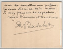 Ren&eacute; BASCHET - Carton  autographe sign&eacute;, L'Illustration, 1913, Zeppelin. Ren&eacute; BASCHET