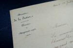 LEBRUN Pierre-Antoine - LETTRE SIGN&Eacute;E, R&Eacute;DIG&Eacute;E PAR M. CUVIER, PARIS 1837. Pierre-Antoine LEBRUN