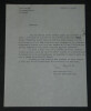 Jean Anglade - Lot de 3 lettres : autographes et dactylographi&eacute;e sign&eacute;es - 1967. Jean ANGLADE