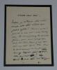 Luc Olivier Merson - LETTRE AUTOGRAPHE SIGN&Eacute;E - 2 pages. Luc-Olivier MERSON