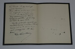 Luc Olivier Merson - LETTRE AUTOGRAPHE SIGN&Eacute;E - 2 pages. Luc-Olivier MERSON