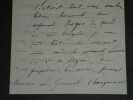 Mar&eacute;chal de Canrobert - Lettre autographe sign&eacute;e &agrave; un G&eacute;n&eacute;ral - 1851. Fran&ccedil;ois Marcellin Certain de Canrobert