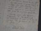 Paul FORT - Lettre autographe sign&eacute;e &agrave; Pierre TOURNIER, Paris, 1909, 2 pages. Paul FORT