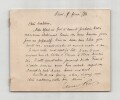 &Eacute;douard Rod - Lettre autographe sign&eacute;e. &Eacute;douard ROD