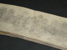 Petit carnet &agrave; dessins d'Albert BRU&Egrave;RE de Chouzy-sur-Cisse Loir-et-Cher, 1880/90. Albert BRU&Egrave;RE