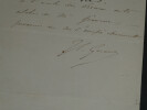 Jean-L&eacute;on G&Eacute;R&Ocirc;ME - NOTE AUTOGRAPHE SIGN&Eacute;E &Agrave; Mr LAMBERT - &Eacute;cole des Beaux Arts. Jean-L&eacute;on G&Eacute;R&Ocirc;ME