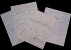 Pierre GAXOTTE, MANUSCRIT AUTOGRAPHE SIGN&Eacute; "LA FRONTIERE ENTRE DEUX TROTTOIRS". Pierre GAXOTTE