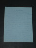 Juliette & Marcel ACHARD - LETTRES AUTOGRAPHES SIGN&Eacute;ES &Agrave; LHOSTE - 1950. Marcel ACHARD