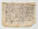 Parchemin Belenglise Quittance au tr&eacute;sorier de l'extraordinaire des guerre 1695. Belenglise