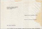 Eug&egrave;ne Ionesco, Parrainage universit&eacute; vietnamienne lettre dactylographi&eacute;e sign&eacute;e. Eug&egrave;ne IONESCO