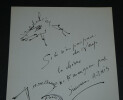 Simmone AZA&Iuml;S - PO&Eacute;TESSE &Eacute;ROTIQUE - TR&Egrave;S RARE AUTOGRAPHE SIGN&Eacute; ET DESSINS - 1973. Simmone Michel AZA&Iuml;S