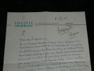 Alfred Cortot - LETTRE AUTOGRAPHE SIGN&Eacute;E &Agrave; C. Olivier - Randonn&eacute;e routi&egrave;re 1958. Alfred CORTOT