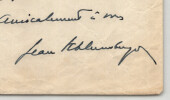 Jean Schlumberger - Lettre autographe sign&eacute;e &agrave; Thierry Maulnier - 1947. Jean SCHLUMBERGER