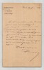 Louis Andrieux - Lettre autographe sign&eacute;e - Pr&eacute;fecture de Police - 1881. Louis ANDRIEUX