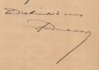 Louis Andrieux - Lettre autographe sign&eacute;e - Pr&eacute;fecture de Police - 1881. Louis ANDRIEUX