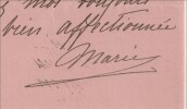 Marie d'Orl&eacute;ans princesse Valdemar de Danemark - Lettre autographe sign&eacute;e 1898. Marie d'Orl&eacute;ans