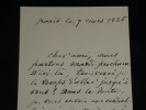 Edmond Le Boeuf - LETTRE AUTOGRAPHE SIGN&Eacute;E ET B.A.S &Agrave; F&eacute;lix Mathias Paris 1885. Edmond Le Boeuf