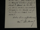 Edmond Le Boeuf - LETTRE AUTOGRAPHE SIGN&Eacute;E ET B.A.S &Agrave; F&eacute;lix Mathias Paris 1885. Edmond Le Boeuf