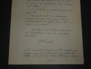 Roger VERCEL - LETTRE AUTOGRAPHE SIGN&Eacute;E, exemplaire pour la presse , 1943. Roger VERCEL