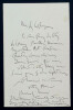 Marcel LENOIR - LETTRE AUTOGRAPHE SIGN&Eacute;E AVEC DESSIN ORIGINAL &Agrave; Henry LAPAUZE. Marcel LENOIR