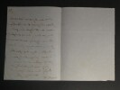 Pierre-Jean de BERANGER - LETTRE AUTOGRAPHE SIGNEE &agrave; un ami, 1 page. Pierre-Jean de B&Eacute;RANGER
